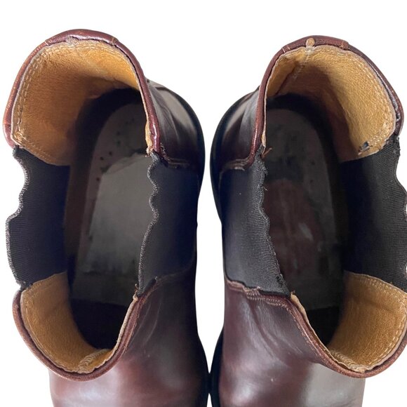 J. Crew Chelsea Boots Men's Size 7 Brown Leather Made in Italy - Picture 10 of 12